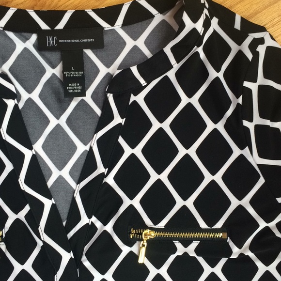 INC V-neck career top - Picture 5 of 8